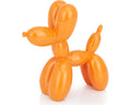 Glossy orange resin balloon dog sculpture — alternate view