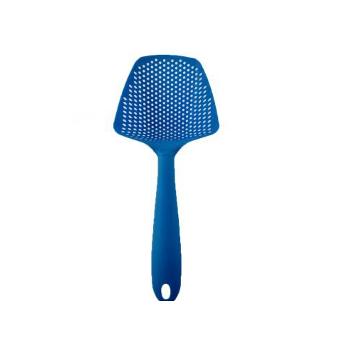 Multi-function kitchen spatula with built-in strainer — view 6