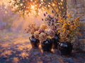 Quiet Morning No. 03 — Impressionist digital art print of light on marble