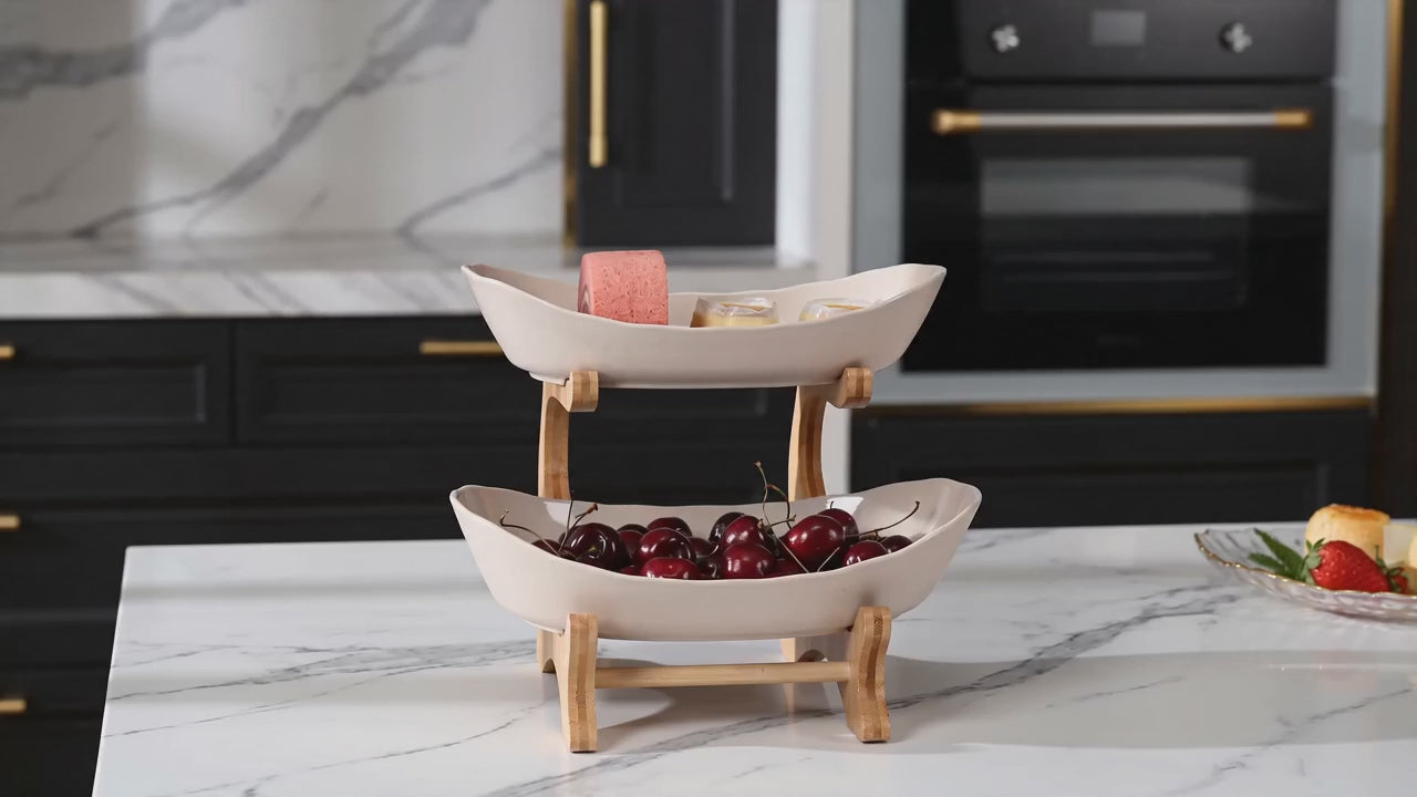 Tiered Fruit & Dessert Stand