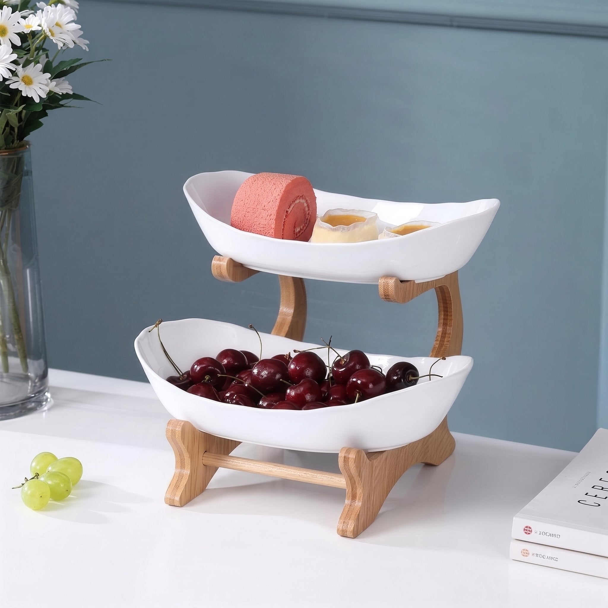 Tiered Fruit & Dessert Stand