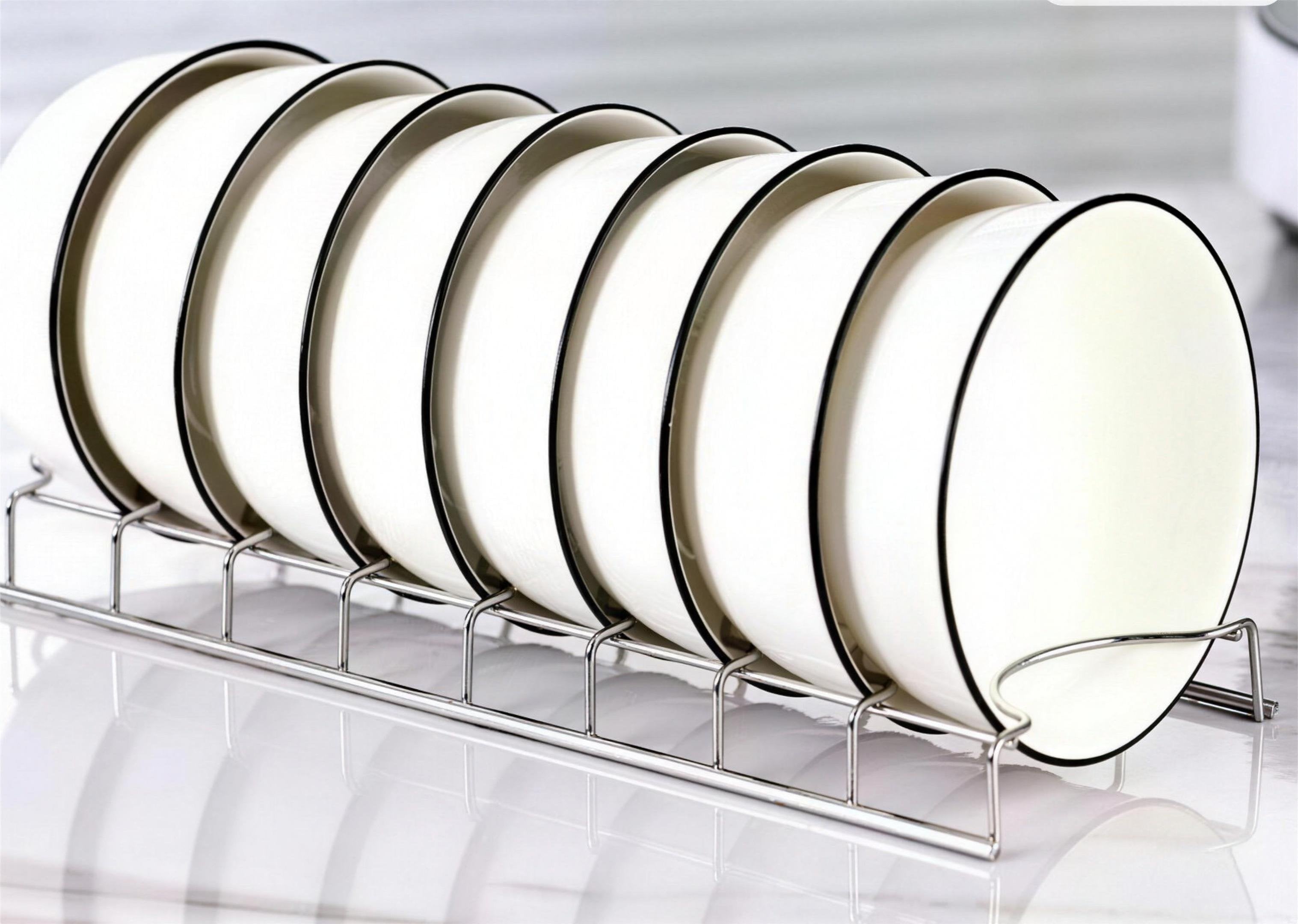 Minimalist Stainless Steel Dish Rack