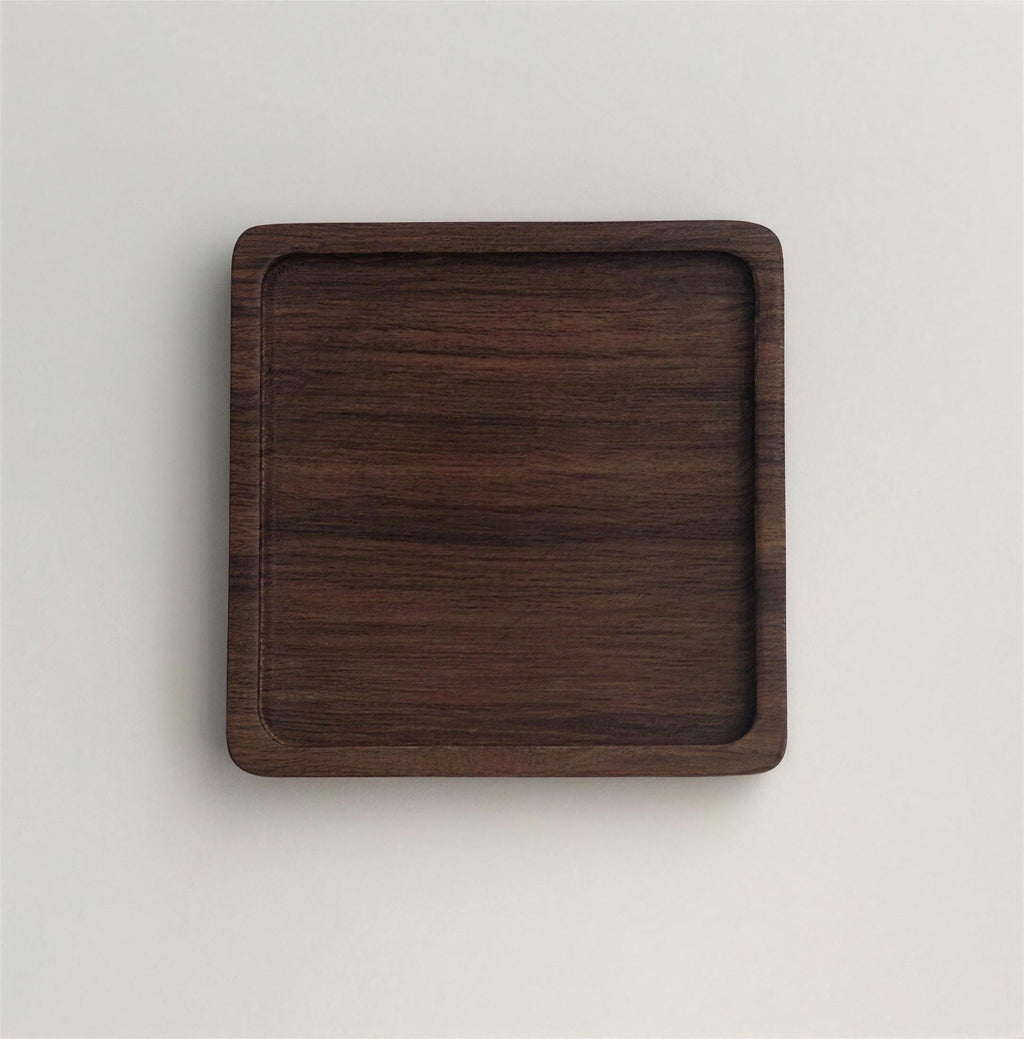 Walnut Wood Coaster Set