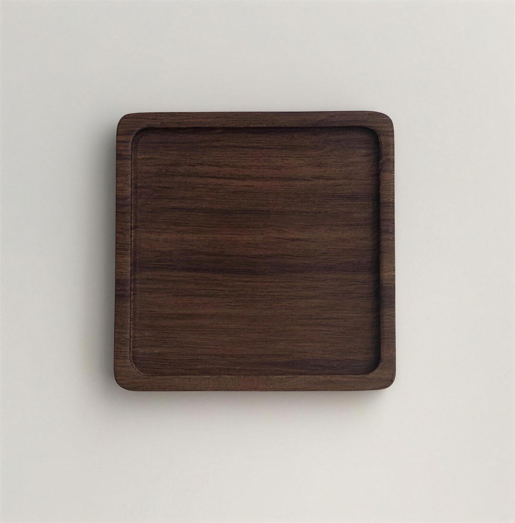 Walnut Wood Coaster Set